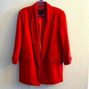 Womens Rachel Zoe blazer rust color